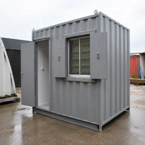 10ft Portable Office Container – Wind & Watertight- Grey
